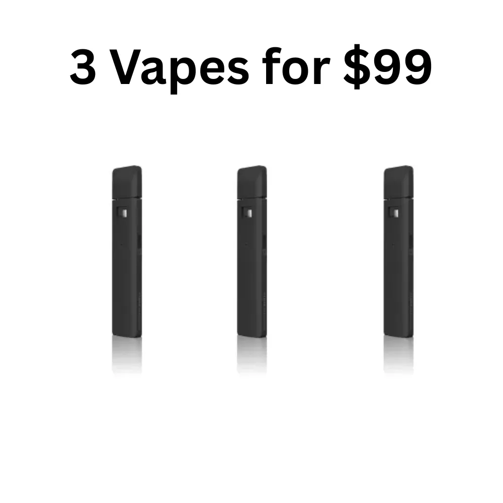 3-Vapes-for-99 3 X Disposable Vapes $99 – THC Distillate 1 Gram - Image 1