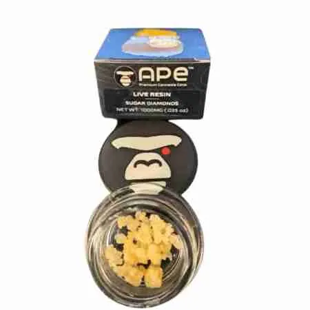 50880e0c121aeba2673e29fb1bf30df5 APE – Live Resin Sugar Diamonds (1000mg) - Image 1