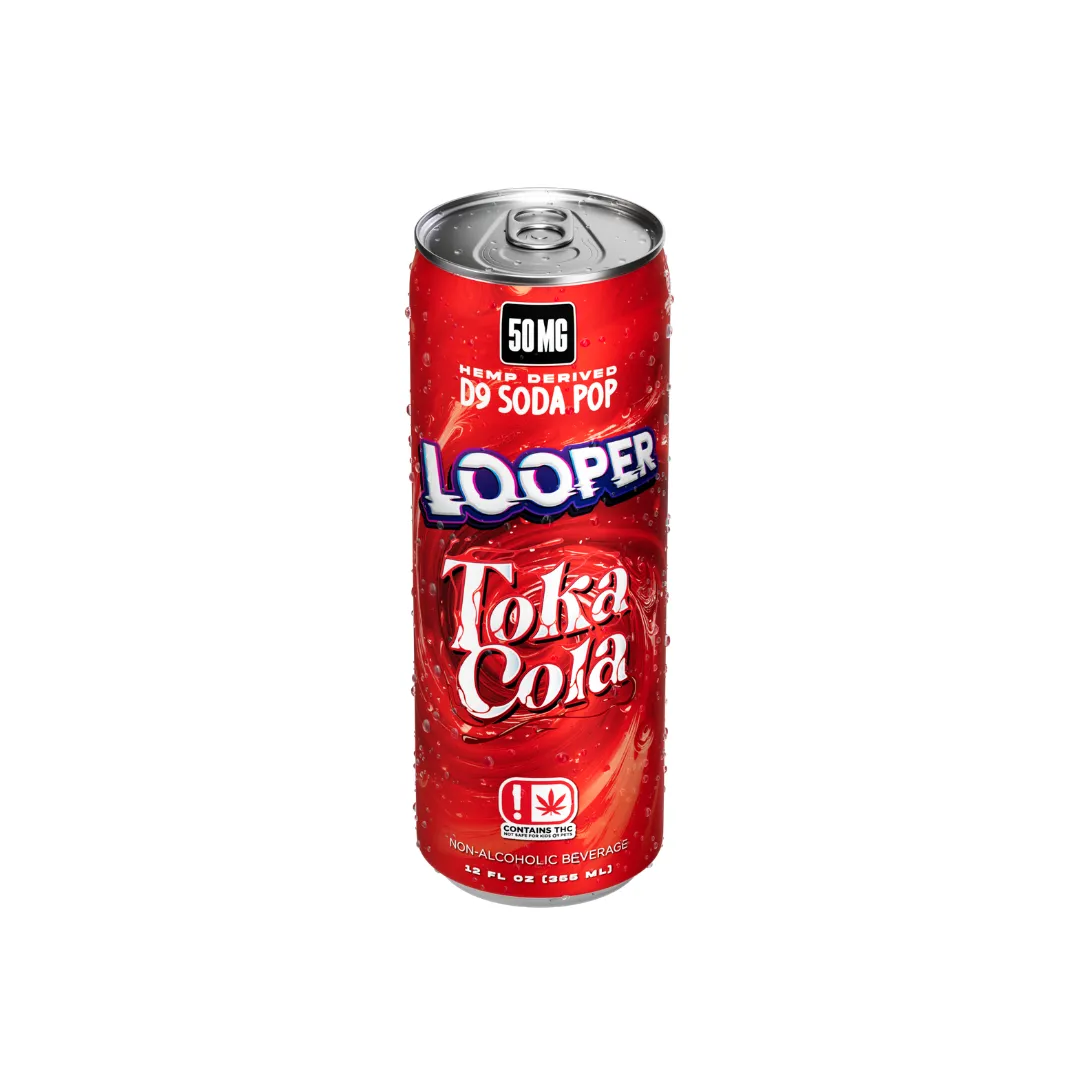 Looper-Drink-Toka-Cola LOOPER VERSE – D9 SODA POP (50MG) 4 PACK BOX - Image 1