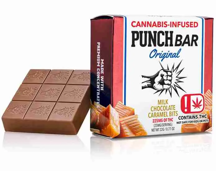 cutuout3_225ok Punch Bar Original THC Chocolate Bar (225MG) - Image 1